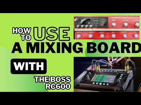 How I use a mixing board with a looper pedal. Using the Boss RC600 and Allen & Heath CQ18t