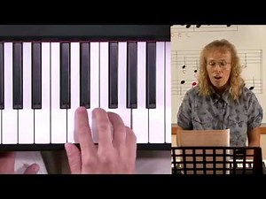 Beginner piano lesson - children's song "Are You Sleeping"