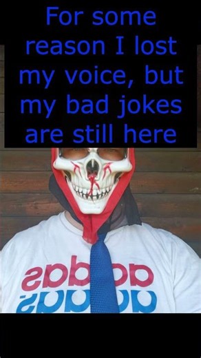 I lost my voice but not my bad jokes #comedyshorts #helpmemakethismakesense #funny #memes #ghostface