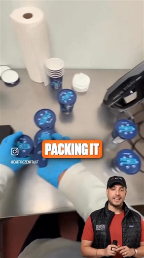 This guy turned frozen fruit into a viral snack brand, and now makes a full-time living from it. Follow us for more entrepreneur stories & info like this. #businessideas #healthysnacks #frozenfruit #foodinnovation #creativebusiness | Daniel Novaes