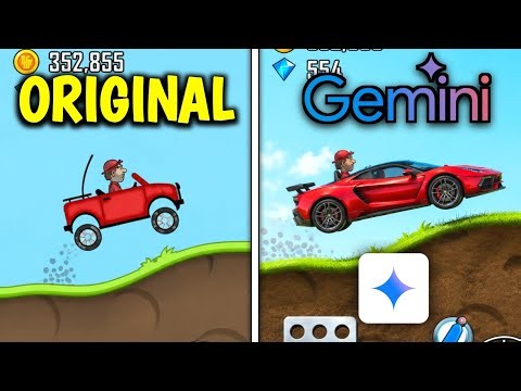 Can Gemini AI Create a Hill Climb Racing Game ?? | AI Game Development Challenge
