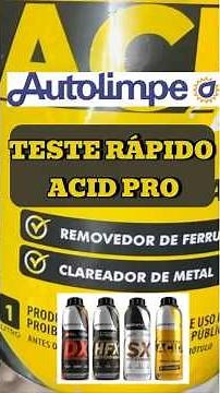 Teste Rápido Acid Pro da Autolimpe #acid #autolimpe #galodamadrugada #detailing