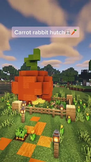 Minecraft Carrot Rabbit Hutch Build