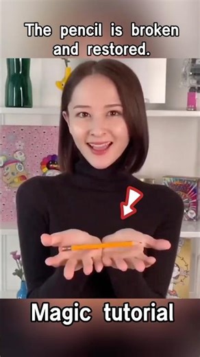 Magic tutorial for broken pencil recovery #magicteaching #magic #魔术教学
