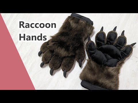 How to Make Raccoon Handpaws for Fursuits