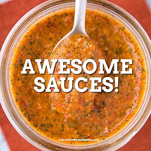 15K views · 81 reactions | If you love sauces with BIG FLAVOR, here is a collection of 5 different sauces you can make at home. We're using a lot of chili peppers here, but none are overly "hot", though you can spice them up as much as you'd like to. Let's make some sauces! What's your favorite? Check out my collection of SAUCE RECIPES HERE: https://www.chilipeppermadness.com/chili-pepper-recipes/sauces/ | Chili Pepper Madness - Recipes & More from a Gourmet Chilihead | Facebook