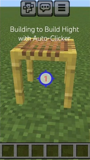 Building to Build Hight with Auto-Clicker #shorts #minecraft #gaming #mineitman
