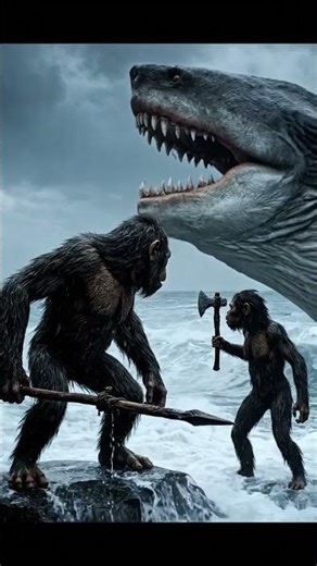 Life 4 Million Years Ago Prehistoric Humans Hunt and Defeat the Megalodon