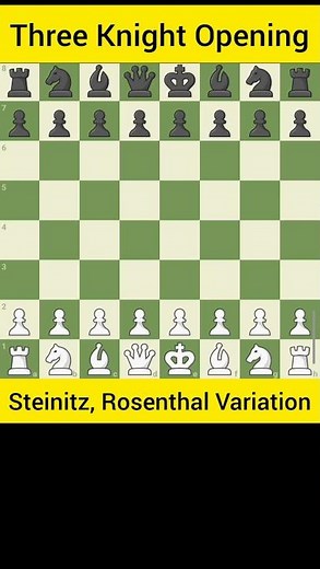 Three knight opening : Steinitz Rosental Variation