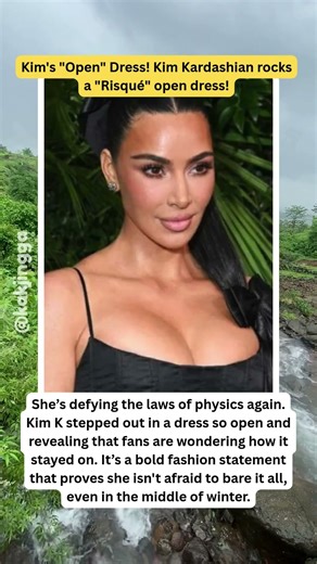Kim Kardashian's RISQUE Open Dress! 🫣 Wardrobe Risk #KimKardashian