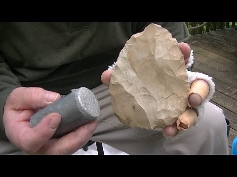 Flint Knapping - Edbo Leaduminium Bopper ( Lead filled aluminum )