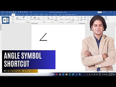 How do I insert an angle symbol in Word?