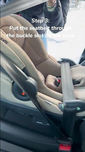 How to install the BeSafe Go Beyond² car seat with internal car belt