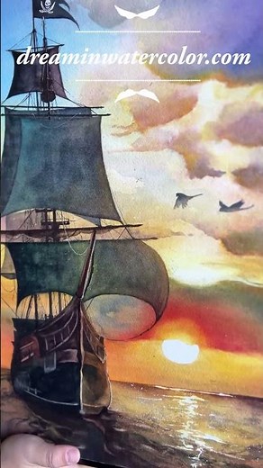 Art Process: Paint an Epic Pirate Adventure in Watercolor
