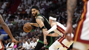 Jayson Tatum hurts ankle on 'dirty' Bam Adebayo foul after the whistle