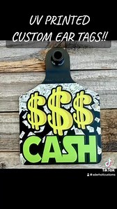 Custom Cattle Ear Tag - UV Printed Full Color Weatherproof - Personalized Livestock ID Show Tags - Not Made With Vinyl or Stickers Eartags - Etsy