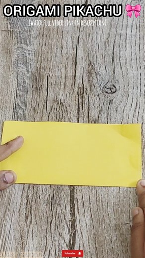 ✨️ORIGAMI PIKACHU ✨️ | full video link in discription #diy #origami #craft