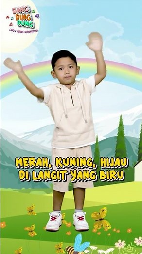 Indonesian Children's Song - Rainbow Rainbow | Dang Ding Dung #dangdingdung #childrenssong #rainb...