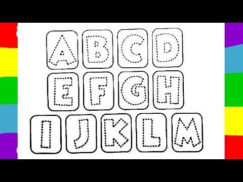A to Z TRACING and colouring| ABC TRACING| Alphabet tracing and colouring