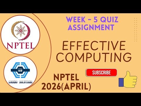 Effective Writing | Week 5 Quiz Assignment Solution| NPTEL 2026(April) || SWAYAM 2026