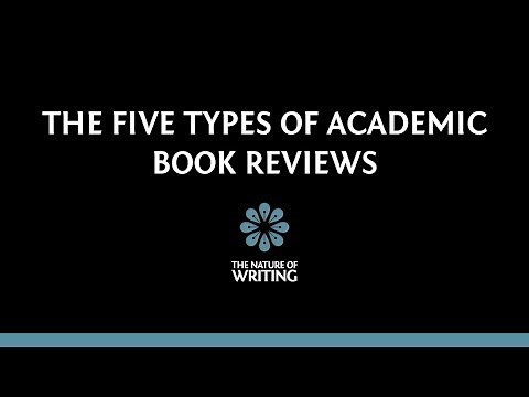 The Five Types of Academic Book Reviews