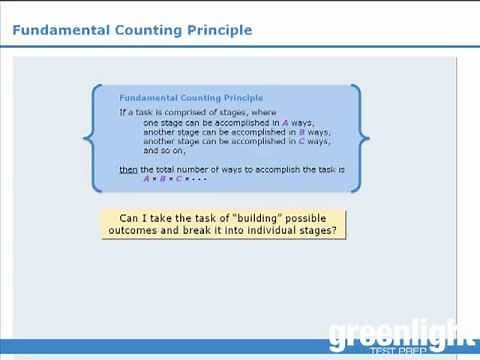 3. GRE Lesson: Fundamental Counting Principle