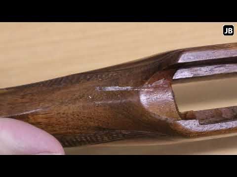 Gunstock crack repair. (Krico .22LR)