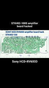 STK402-100S amplifier hack from SONY HCD-RV600D board amplifier #reel #wiltex #amplifier #stkamplifier #STK402 #audio #speaker | Wiltex
