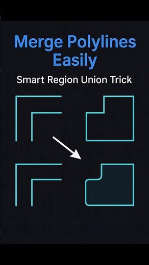Merge Two Polylines into One in AutoCAD | Region + Union Trick Explained!