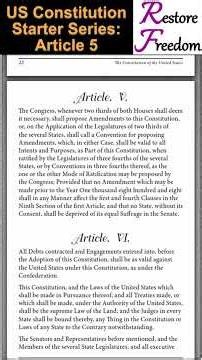 US Constitution Starter Series: Article 5 S5E32