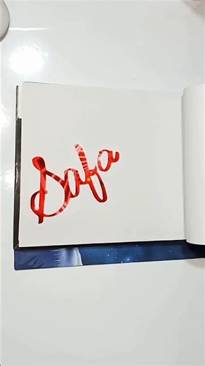 "safa" Best Handwriting in the world #trending #ytshorts #artist #calligraphy #name #magic #pen