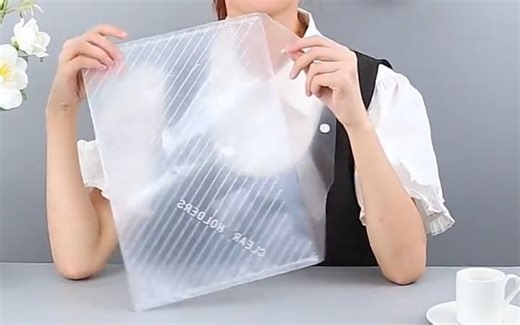 文件袋按扣式透明塑料a4加厚大容量学生用收纳袋子包资料档案试卷