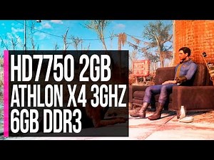 Fallout 4 - Gameplay HD 7750 2048mb GDDR3 [FPS Test]