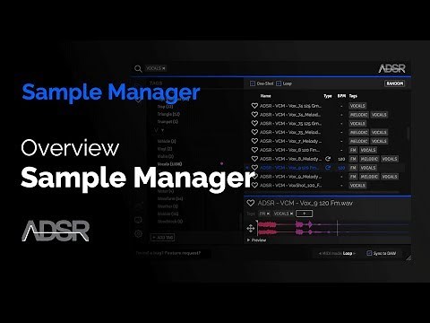 Overview of ADSR Sample Manager ( + FREE plug-in Download )