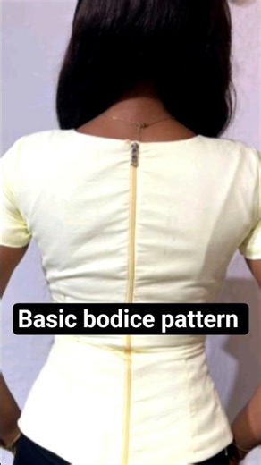 Basic bodice pattern drafting tutorial #sewing#patterndrafting