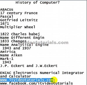 History of Computer in Urdu hindi