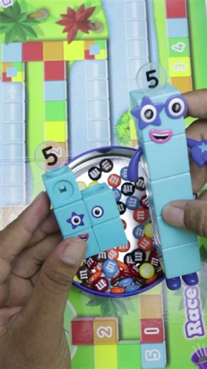 M&M's & Magic Slime Cutting Video – 35:25 Second Unboxing Numberblocks Friends Five Activity Set
