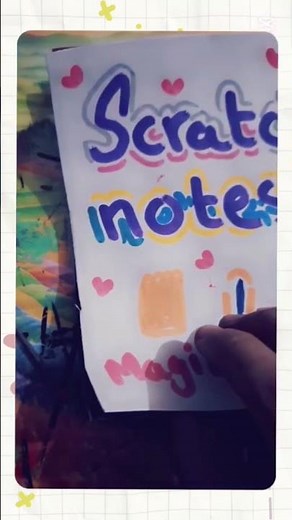 how to make scratch notes at home