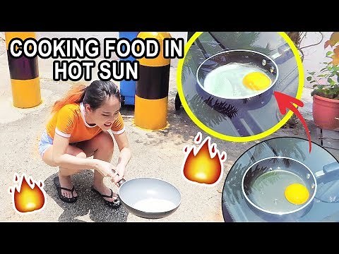 SINGAPORE IS TOO HOT!!! COOKING BREAKFAST IN THE SUN🔥🌞 | MiniMoochi