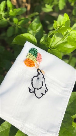 Handkerchief Embroidery Designs ❤️ #embroidery #shorts #short