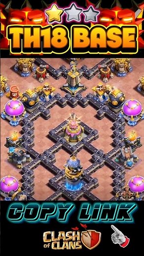 ANTI-THROWERS TH18 BEST LEGEND BASE || TH18 TROPHY PUSHING BASE #coc #clashofclans #supercell