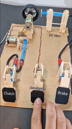 Car pedal Mechanism | #dcmotor #tech #diy #motor #youtubeshorts