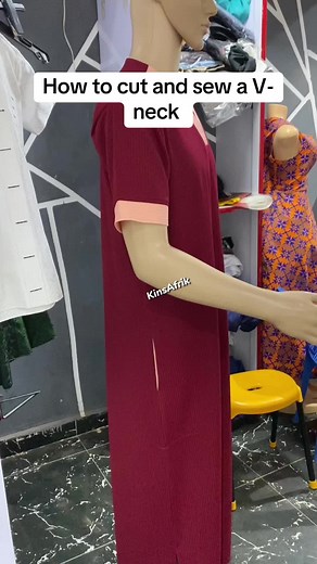 How to Cut and Sew a V-Neck Tutorial