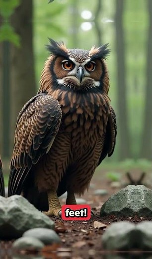 Meet the Biggest Owl in the World! Blakiston's fish owl🦉🌍 #factimals #facts #owl #blinkis