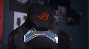 1.6K views · 35 reactions | ASUS Republic of Gamers ROG Chariot RGB gaming chair featuring an adjustable headrest, lumbar support, 4D armrests, tilt mechanism and durable Class 4 gas lift. Integrated ASUS Aura RGB illumination with multiple effects and colors for vibrant and dynamic gaming experiences. | Strategic Technologies Gaming Computers | Facebook