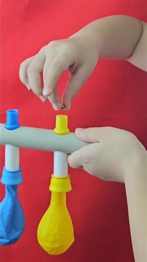 Balloon Blaster Setup 🎈💥 Satisfying Experiment Before the Epic Shot! #shorts