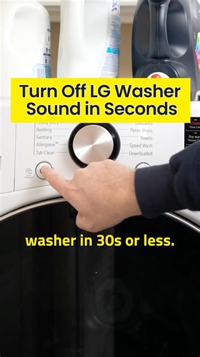 How to Turn Off LG Washer Sound (End of Cycle Beep)