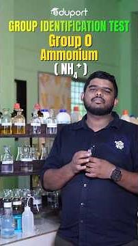 Identification of Group 0 - Ammonium | Plus Two Chemistry Lab