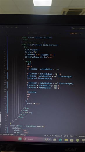 Building a Custom Curved Bottom Tab Bar with SVG Path in React Native & Web #reactnative #coder https://youtu.be/lEofzC_DrMo | Hòa Nguyễn