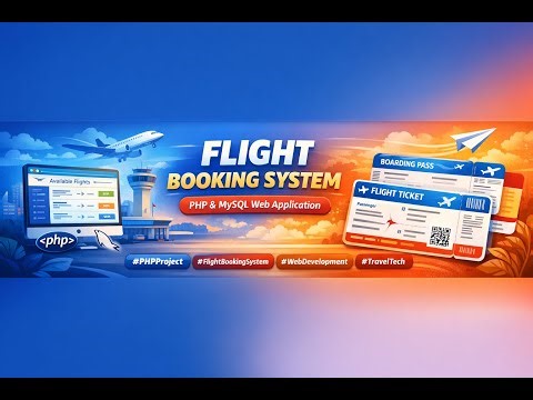 Full Flight Booking System in PHP & MySQL | Complete Airline Reservation Project